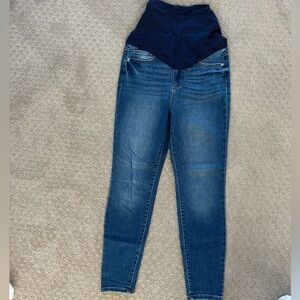 Maternity Sneak Peek Dark Blue Skinny Jeans